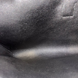 HERMES Jige 29 Black Swift Leather Clutch Bag