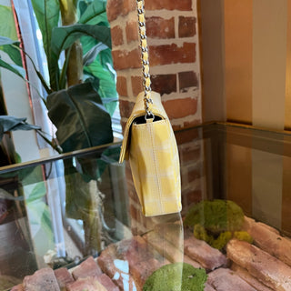 CHANEL Travel Line Yellow East West Nylon Shoulder Bag