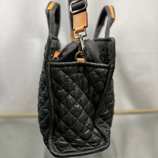 MZ WALLACE Metro Box Medium Magnet Gray Quilted Nylon Tote Bag