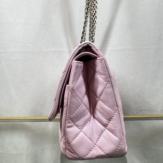 CHANEL Reissue Flap Bag 2.55 225 Pink Calfskin Quilted Shoulder Bag