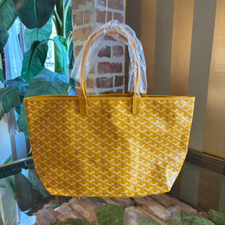 GOYARD Yellow Goyardine Saint Louis PM Tote