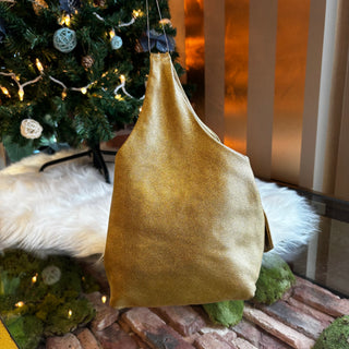 CHANEL Gold Slouchy Hobo