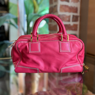 LOEWE Amazona 28 Pink Calfskin Satchel Bag