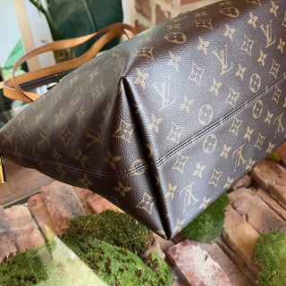 LOUIS VUITTON Iena MM Brown Monogram Canvas Tote
