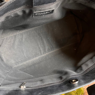 CHANEL Cerf Executive Black Caviar Leather Tote