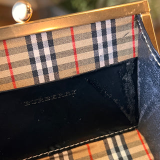 BURBERRY Vintage French Kisslock Wallet