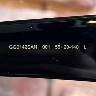 GUCCI GG142SAN Black Acetate Square Sunnies