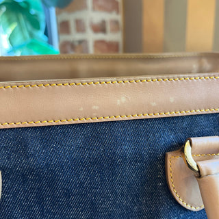 CHRISTIAN DIOR Vintage Blue Denim Tote