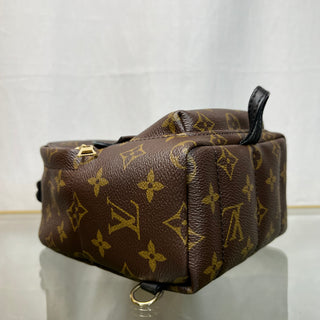 LOUIS VUITTON Mini Palm Springs Brown Monogram Backpack ADI11095