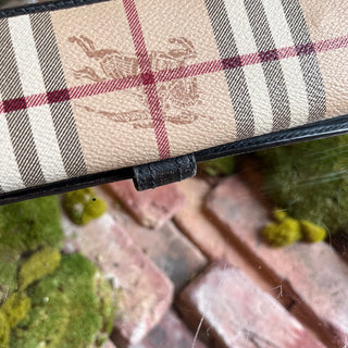 BURBERRY Brown Nova Check Canvas Wallet