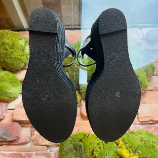 SAINT LAURENT Black Tribute Espadrilles SZ 40 (US 10)