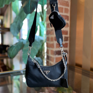 PRADA Re-Edition 2005 Black Nylon Crossbody