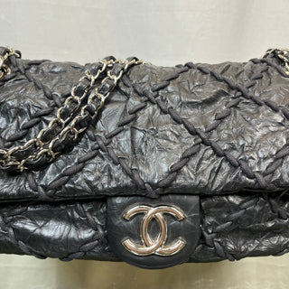 CHANEL Ultra Stitch Black Flap Bag ADI1099