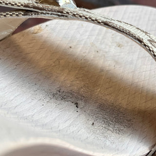 GUCCI GG Canvas Beige Guccissima Heels SZ 6.5