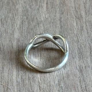 TIFFANY & CO. Infinity Silver Ring Size 4