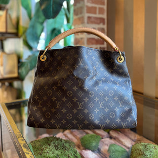 LOUIS VUITTON Artsy Brown Monogram Canvas Hobo Bag