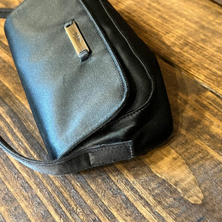 PRADA Black Satin Mini Crossbody Bag