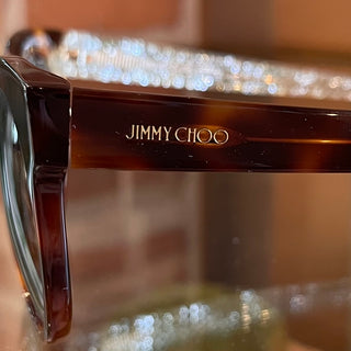 JIMMY CHOO MIRTA/S Tortoise Shell Acetate Round Sunglasses
