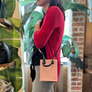 LOUIS VUITTON Sac Plat Petite Pink Epi Leather Tote Bag