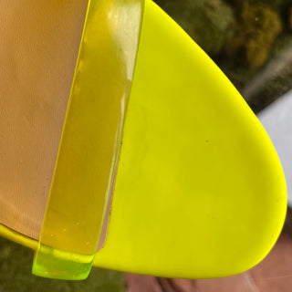 LOUBOUTIN Neon Yellow PVC Ovida Clear Sandal Heels SZ 41 (US 11)