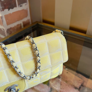 CHANEL Travel Line Yellow East West Nylon Shoulder Bag