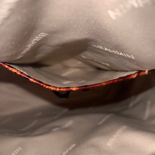 BRAHMIN Duxbury Brown Melbourne Croc Embossed Leather Satchel Bag