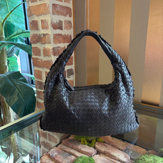BOTTEGA VENETA Perforated Intreciatto Hobo Brown