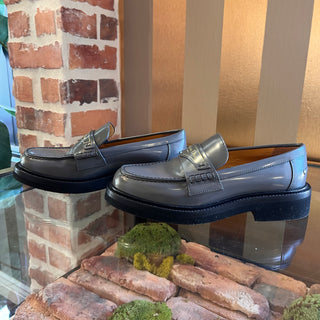 DIOR Gray Calfskin Leather Loafers SZ 35.5 (US 5.5)
