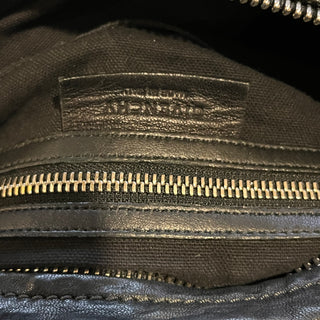 GIVENCHY Pandora Black Crinkled Leather Shoulder Bag