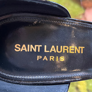 SAINT LAURENT Opyum YSL Black Patent Leather Heels SZ 41 (US 11)
