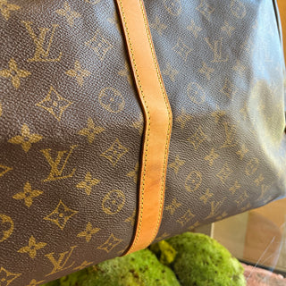 LOUIS VUITTON Keepall 60 Brown Monogram Canvas Vintage Duffle Bag TS3901