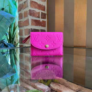 LOUIS VUITTON Pink Murikami Rosalie Wallet