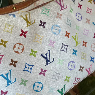 LOUIS VUITTON Boulogne White Monogram Multicolore Shoulder Bag