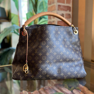 LOUIS VUITTON Artsy Brown Monogram Canvas Hobo Bag