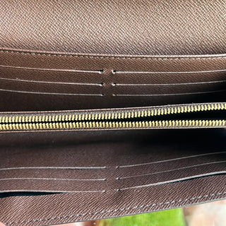 LOUIS VUITTON Sarah Damier Ebene Canvas Wallet