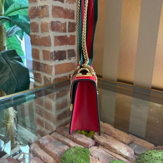 GUCCI Red Sylvie Mini Top Handle
