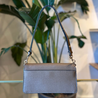 TORY BURCH Emerson Brown Saffiano Leather Convertible Crossbody