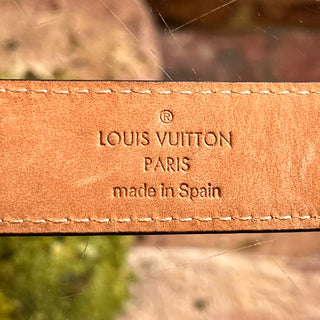 LOUIS VUITTON Mini Monogram Truck Buckle Belt SZ 80/32
