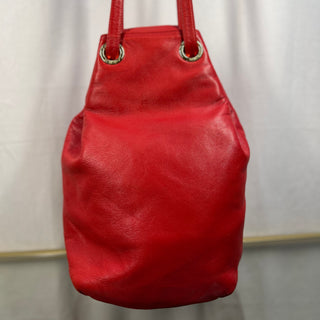 LOEWE Red Balloon Leather Bucket Bag