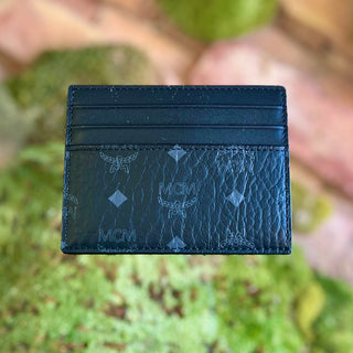 MCM Visetos Black Card Holder