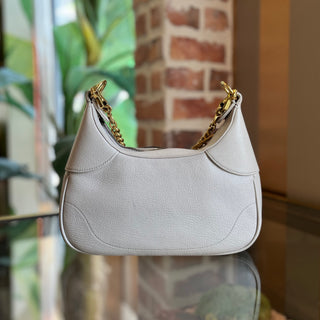 GUCCI Aphrodite Small Beige Goatskin Shoulder Bag