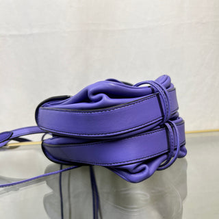 BOTTEGA VENETA Two Micro Purple Nappa Intrecciato Shoulder Bag