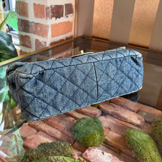 CHANEL 2.55 Reissue 226 Flap Blue Denim Shoulder Bag