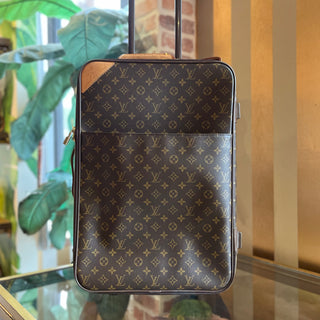 LOUIS VUITTON Pegase 55 Brown Monogram Canvas Rolling Luggage