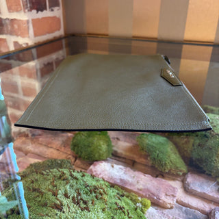 GIVENCHY Green Leather Antigona Pouch