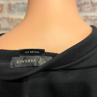 VERSACE Black Cotton Medusa Print Long Sleeve Shirt SZL