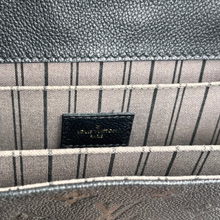 LOUIS VUITTON Pochette Metis Empreinte Black Leather Shoulder Bag