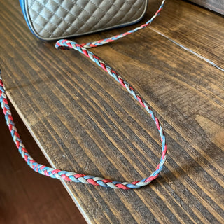 GUCCI Trapuntata Mini Blue Red Quilted Metallic Leather Crossbody Bag