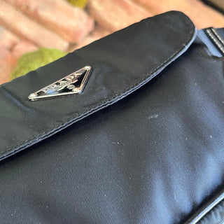 PRADA Black Tessuto Nylon Belt Bag