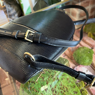 LOUIS VUITTON Mabillon Black Epi Leather Vintage Backpack